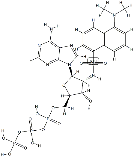 dansylamino deoxy-ATP 结构式