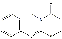 4H-1,3-Thiazin-4-one,tetrahydro-3-methyl-2-(phenylimino)-(8CI) 结构式