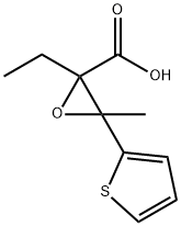 2-Thiopheneglycidicacid,alpha-ethyl-bta-methyl-(8CI) 结构式