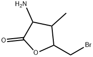 2(3H)-Furanone,3-amino-5-(bromomethyl)dihydro-4-methyl-(8CI) 结构式