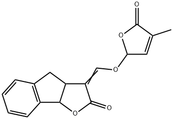 3-(4-Methyl-5-oxo-2,5-dihydro-furan-2-yloxymethylene)-3,3a,4,8b-tetrahydro-indeno[1,2-b]furan-2-one , GR-24, Germination Stimulant, strigolactone GR 24 结构式
