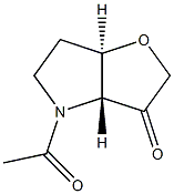 2H-Furo[3,2-b]pyrrol-3(3aH)-one,4-acetyltetrahydro-,(3aR,6aR)-rel-(9CI) 结构式