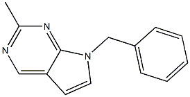 7H-Pyrrolo[2,3-d]pyrimidine,7-benzyl-2-methyl-(8CI) 结构式