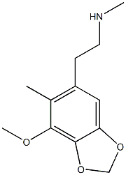 1,3-Benzodioxole-5-ethanamine,7-methoxy-N,6-dimethyl-(9CI) 结构式