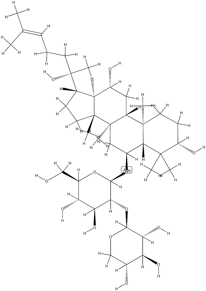 三七皂苷R2 结构式