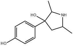 3-Pyrrolidinol,3-(4-hydroxyphenyl)-2,5-dimethyl-(9CI) 结构式