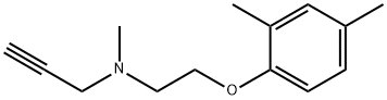 2-Propyn-1-amine,N-[2-(2,4-dimethylphenoxy)ethyl]-N-methyl-(9CI) 结构式