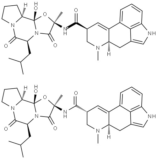 麥角棒鹼 结构式