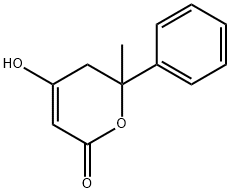 2H-Pyran-2-one,5,6-dihydro-4-hydroxy-6-methyl-6-phenyl-(9CI) 结构式