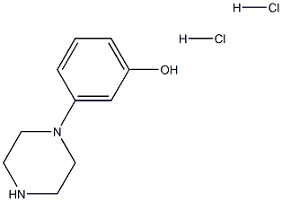 3-(piperazin-1-yl)phenol hydrochloride 结构式