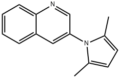 Quinoline, 3-(2,5-dimethyl-1-pyrryl)- (4CI) 结构式