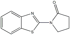 1-(1,3-苯并噻唑-2-基)吡咯烷-2-酮 结构式