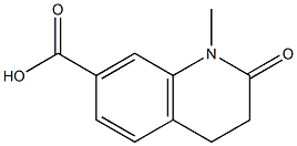 7-Quinolinecarboxylicacid,1,2,3,4-tetrahydro-1-methyl-2-oxo-(9CI) 结构式