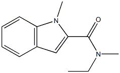 1H-Indole-2-carboxamide,N-ethyl-N,1-dimethyl-(9CI) 结构式