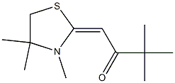 2-Butanone,3,3-dimethyl-1-(3,4,4-trimethyl-2-thiazolidinylidene)-(9CI) 结构式