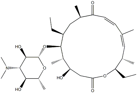 5-O-mycaminosylprotylonolide 结构式