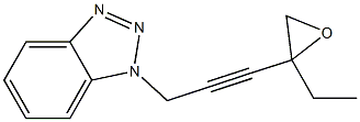 1H-Benzotriazole,1-[3-(2-ethyloxiranyl)-2-propynyl]-(9CI) 结构式