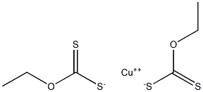 COPPER,ETHOXYMETHANEDITHIOATE 结构式