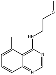 4-Quinazolinamine,N-(2-methoxyethyl)-5-methyl-(9CI) 结构式
