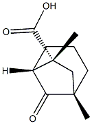 Bicyclo[3.2.1]octane-6-carboxylic acid, 1,6-dimethyl-8-oxo-, (1R,5S,6S)-rel- (9CI) 结构式