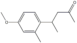 2-Pentanone,4-(4-methoxy-2-methylphenyl)-(9CI) 结构式