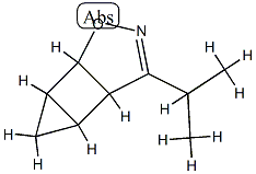 6-Oxa-7-azatricyclo[3.3.0.02,4]oct-7-ene,8-(1-methylethyl)-(9CI) 结构式