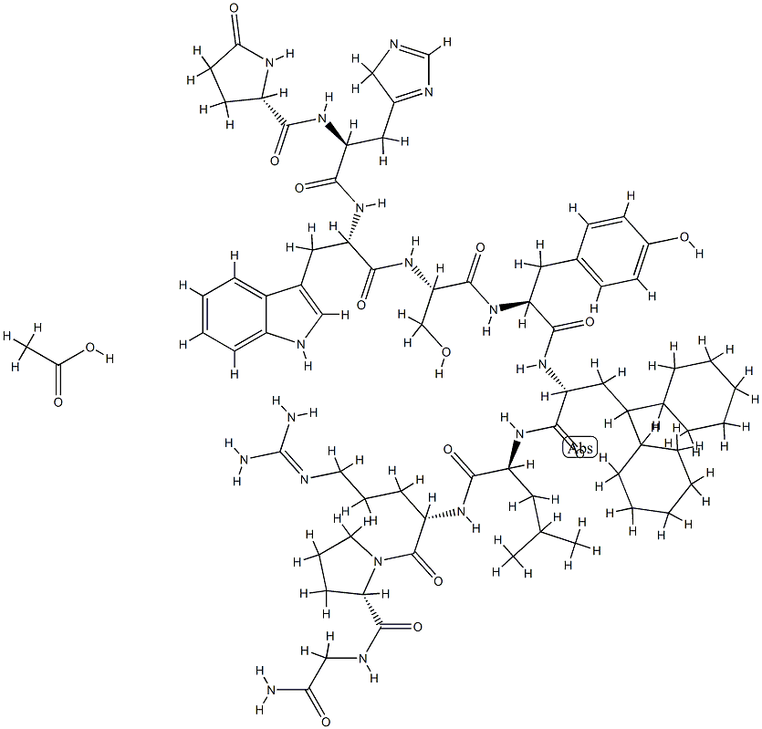 D-(Dca(sup 6))LHRH acetate 结构式