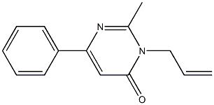 4(3H)-Pyrimidinone,2-methyl-6-phenyl-3-(2-propenyl)-(9CI) 结构式