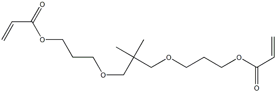 丙氧基双丙烯酸新戊醇酯 结构式