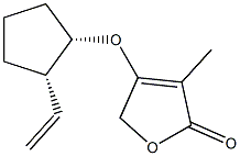 2(5H)-Furanone,4-[[(1R,2R)-2-ethenylcyclopentyl]oxy]-3-methyl-,rel-(9CI) 结构式