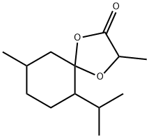 1,?4-?Dioxaspiro[4.5]?decan-?2-?one, 3,?9-?dimethyl-?6-?(1-?methylethyl)?- 结构式