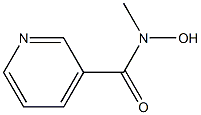 3-Pyridinecarboxamide,N-hydroxy-N-methyl-(9CI) 结构式