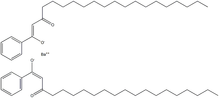 1-phenylicosane-1,3-dione, barium salt 结构式