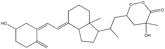 25-hydroxyvitamin D3-26,23-peroxylactone 结构式