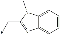 1H-Benzimidazole,2-(fluoromethyl)-1-methyl-(9CI) 结构式