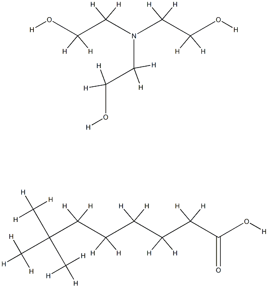 neodecanoic acid, compound with 2,2',2''-nitrilotris[ethanol] (1:1) 结构式