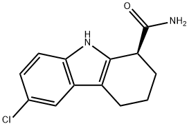 (1S)-6-氯-2,3,4,9-四氢-1H-咔唑-1-甲酰胺 结构式