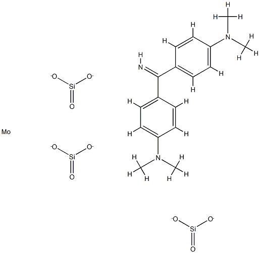 Silicic acid, molybdenum salt, compd. with 4,4'-carbonimidoylbis[N,N-dimethylbenzenamine] 结构式