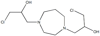N(sup 1),N(sup 4)-Bis-(gamma-chloro-beta-hydroxypropyl)hexahydro-1,4-d iazepine 结构式