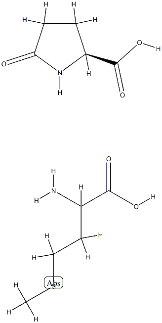 5-oxo-L-proline, compound with DL-methionine (1:1)  结构式