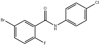 5-bromo-N-(4-chlorophenyl)-2-fluorobenzamide 结构式