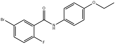 5-bromo-N-(4-ethoxyphenyl)-2-fluorobenzamide 结构式