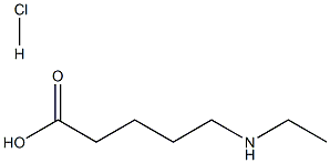 5-(ETHYLAMINO)- PENTANOIC ACID-HYDROCHLORIDE (1:1) 结构式