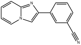 3-(咪唑并[1,2-A]吡啶-2-基)苯腈 结构式