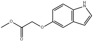 (1H-吲哚-5-基氧基)乙酸甲酯 结构式