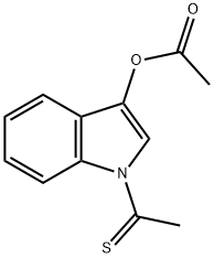 Indoxyl,  1-acetylthio-,  acetate  (3CI) 结构式