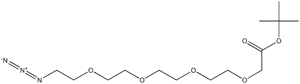 乙酸叔丁酯-四聚乙二醇-叠氮 结构式