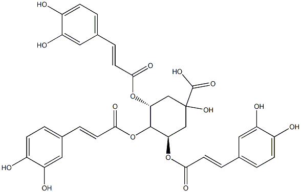 3,4,5-三咖啡酰奎宁酸 结构式