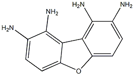 1,2,8,9-Dibenzofurantetramine 结构式