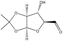 1,2-O-(1-甲基亚乙基)-BETA-D-阿拉伯戊二醛-1,4-呋喃糖 结构式